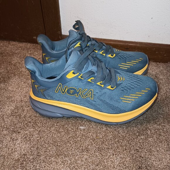 NEW NOKA Ice Silk Men's Sports Shoes Blue/Yellow Size 7 fits like a 6.5 - Picture 7 of 11
